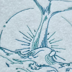 Ocean Whale Tail Line Art