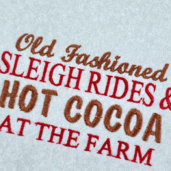 Old Fashioned Sleigh Ride Christmas Quote