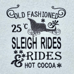 Old Fashioned Sleigh Rides And Cocoa
