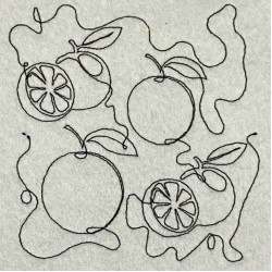 Orange Quilting Pattern
