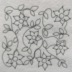 Ornamental Floral Quilting Pattern