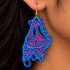 Ornate Pink Paisley FSL Earring