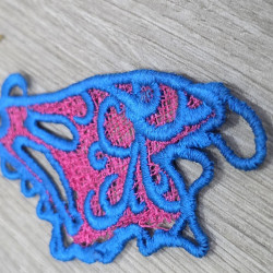 Ornate Pink Paisley FSL Earring