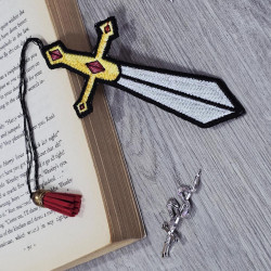 Ornate Royal FSL Sword Bookmark With Tassel