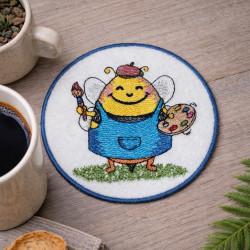 Painter Bee ITH Coaster