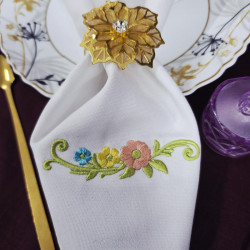 Pastel Garden Posy Napkin Corner