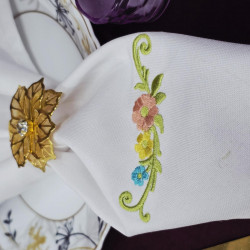 Pastel Garden Posy Napkin Corner