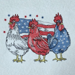 Patriotic Chicken Trio