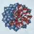 Patriotic Rose Bloom