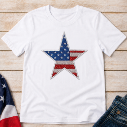 Patriotic Star Applique