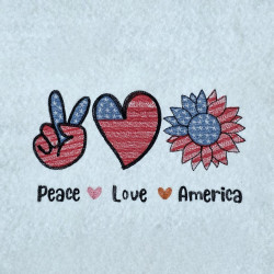 Peace Love America Quote