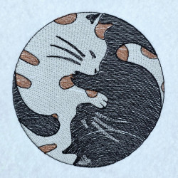 Yin Yang Cats Design