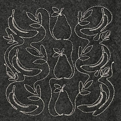 Pear And Banana Quilting Pattern