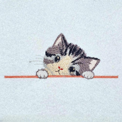 Peeking Cat Tilted Head