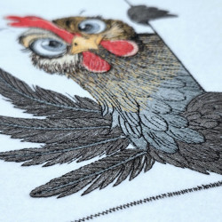 Peeking Farm Chicken