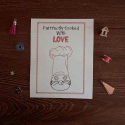 Perfectly Cooked With Love Chef Cardstock