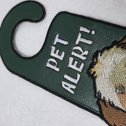 Pet Alert Dog ITH Door Hanger