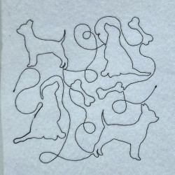 Pet Dog Quilting Pattern