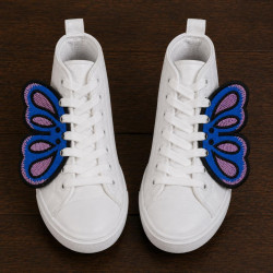 Pink Garden Butterfly ITH Shoe Wing