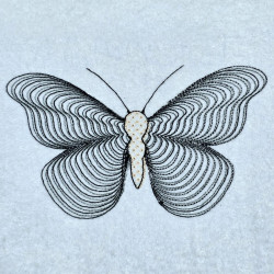 Pink Teal Blending Butterfly