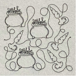 Pots And Carrots Quilting Pattern