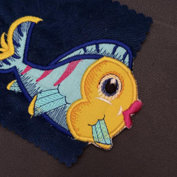 Pouty Fish Applique FSA