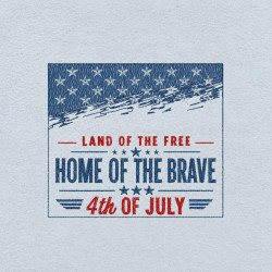 Proud To Be Free Independence Quote Panel 01