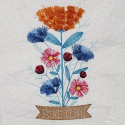 Pure Love Floral Bouquet Fringe Design