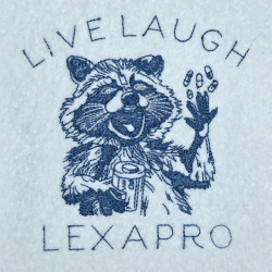 Raccoon Live Laugh Lexapro Quote
