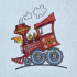 Red Steam Train