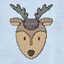 Reindeer Face Pixel Art