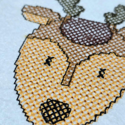 Reindeer Face Pixel Art