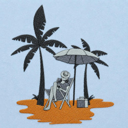 Relaxing Woman On a Beach