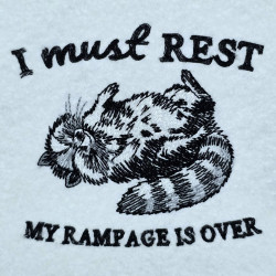 Resting Raccoon Funny Quote