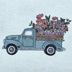 Retro Flower Truck