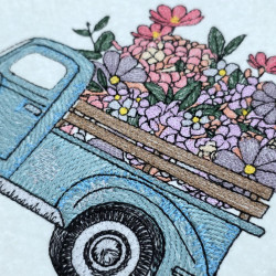 Retro Flower Truck