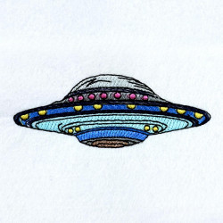 Retro UFO Flying Saucer