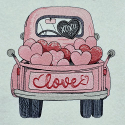 Retro Valentine Truck