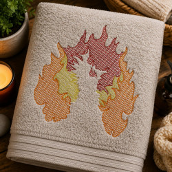 Rising From Ashes Phoenix Embossed
