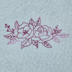 Rose Bunch Line Art