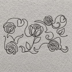 Rosey Swirls Qulting Pattern
