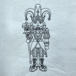Royal Harlequin Nutcracker King Line Art