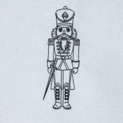 Royal Sword Nutcracker Line Art
