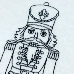 Royal Sword Nutcracker Line Art