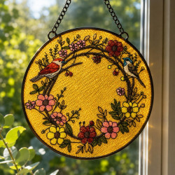 Rustic Bird Floral Wreath FSL