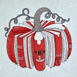 Santa Library Pumpkin