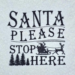 Santa Please Stop Here 