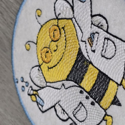 Scientist Bee ITH Coaster