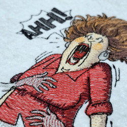 Screaming Scared Woman