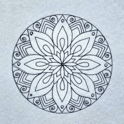 Scroll Petal Mandala